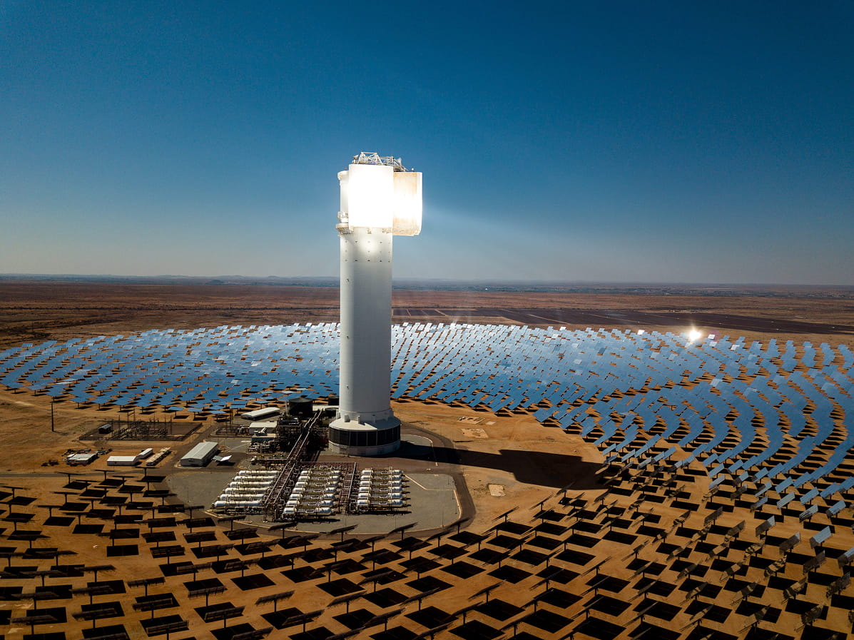 Khi Solar One CSP plant owned by a consortium led by COX, with O&M services provided by COX
